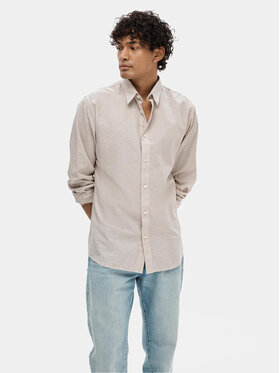 Selected Homme Selected Homme Cămașă 16078867 Bej Slim Fit
