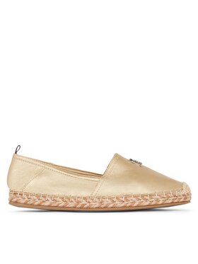 Tommy Hilfiger Tommy Hilfiger Espadryle Th Gold Flat Espadrille FW0FW07694 Złoty