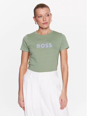 Boss Boss Тишърт 50468356 Зелен Regular Fit