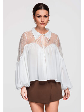 Ombre Ombre Halenka OW-TS-E0026 Bílá Loose Fit
