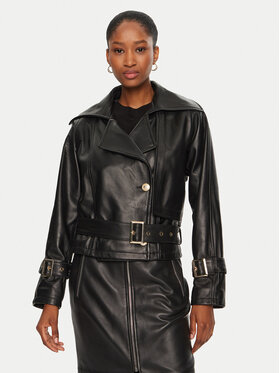 YES LONDON YES LONDON Geacă de piele NP1992 Negru Regular Fit