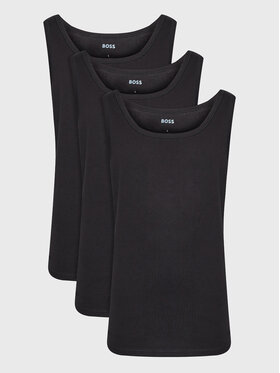 BOSS BOSS Ujjatlan felső szett 50475278 Fekete Regular Fit