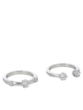 Swarovski Swarovski Set de 2 bagues Constella 5640959 Argent