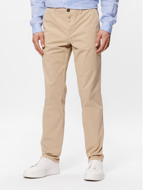 United Colors Of Benetton United Colors Of Benetton Kalhoty z materiálu 4DKH55I18 Béžová Slim Fit