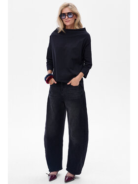 blue shadow blue shadow Bluzka Skayly Czarny Regular Fit