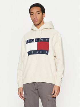 Tommy Jeans Tommy Jeans Bluza Flag DM0DM21174 Beżowy Regular Fit