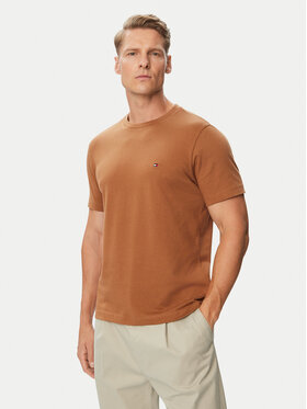 Tommy Hilfiger Tommy Hilfiger T-Shirt Ess Seasonal MW0MW39995 Καφέ Regular Fit