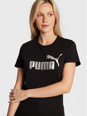 Puma T-shirt Essentials+ Metallic Logo 848303 Crna Regular Fit