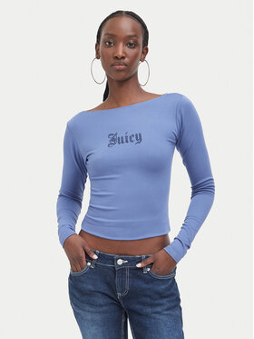 Juicy Couture Juicy Couture Bluză JCWCT226329 Albastru Slim Fit