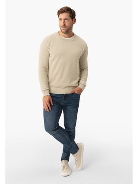 Volcano Volcano Sweter S-LOGAN Beżowy Regular Fit