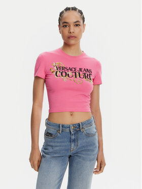 Versace Jeans Couture Versace Jeans Couture Tricou 78HAHC05 Roz Slim Fit