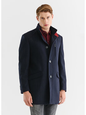 Pako Lorente Pako Lorente Płaszcz P22WF-7X-010 Granatowy Classic Fit
