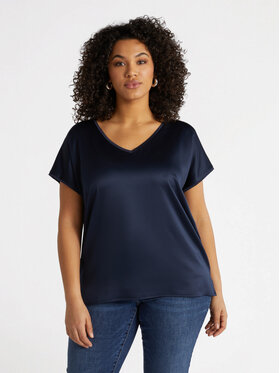 Fiorella Rubino Fiorella Rubino T-shirt G063L308231N034 Blu Regular Fit