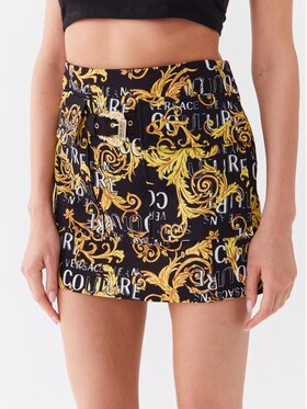 Versace Jeans Couture Versace Jeans Couture Mini sukňa 74HAE8B9 Čierna Regular Fit