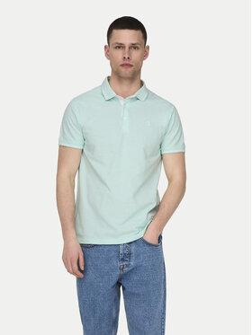 Only & Sons Only & Sons Polo Fletcher 22024827 Zielony Regular Fit