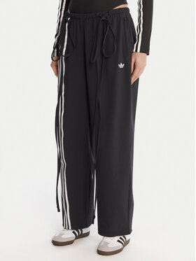adidas adidas Donji dio trenerke Ribbon Parachute JV9727 Crna Loose Fit