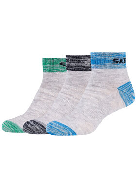 Skechers Skechers Calzini corti Skechers 3PPK Wm Mesh Ventilation Quarter Socks Grigio