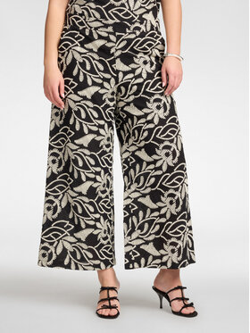 Elena Mirò Elena Mirò Spodnie materiałowe P002P000488N001 Czarny Regular Fit