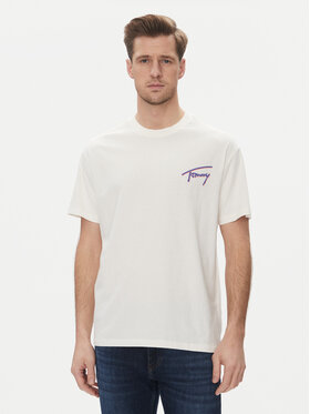Tommy Jeans Tommy Jeans Tricou Faded Graphic DM0DM20768 Alb Relaxed Fit