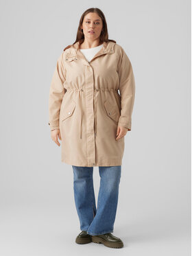 Vero Moda Curve Vero Moda Curve Kabát pro přechodné období 10287156 Hnědá Regular Fit