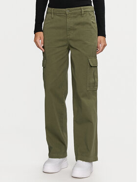 Guess Jeans Guess Jeans Παντελόνι Cargo W4YB61 WGCV1 Χακί Relaxed Fit