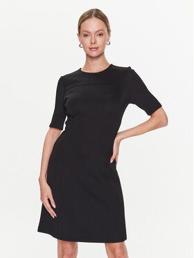 Calvin Klein Calvin Klein Každodenní šaty Technical Knit Mini Dress K20K205513 Černá Regular Fit