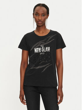 Liu Jo Liu Jo T-Shirt TF4205 JS923 Černá Regular Fit