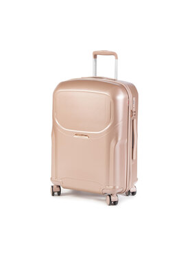 Wittchen Wittchen Közepes keményfedelű bőrönd 56-3P-132-77 Rózsaszín