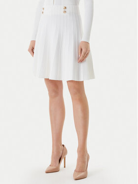 Guess Guess Minirock W5YD65 Z0130 Weiß Regular Fit
