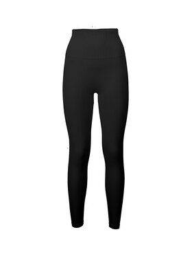 Casall Casall Legginsy Seamless Graphical Rib High Waist Tights Czarny Slim Fit