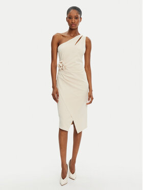 Rinascimento Rinascimento Rochie cocktail CFC0122878003 Bej Regular Fit