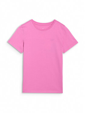 4F 4F T-Shirt BASIC+ Różowy Regular Fit