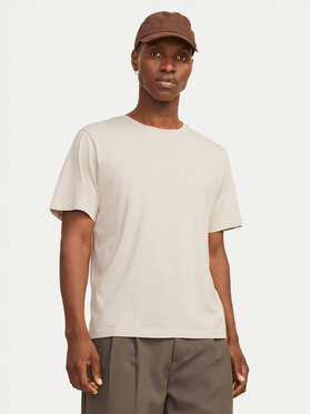 Jack & Jones Jack & Jones Marškinėliai Corp Logo 12151955 Smėlio Regular Fit