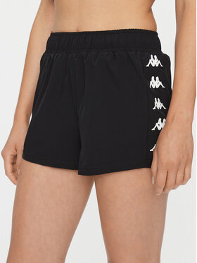 Kappa Kappa Sportske kratke hlače 312087 Crna Regular Fit