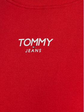 Tommy Jeans Jopa Ess Logo DW0DW16393 Rdeča Cropped Fit