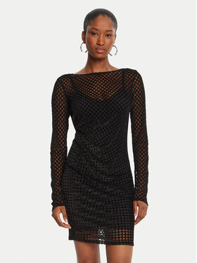 Patrizia Pepe Patrizia Pepe Koktel haljina 8A1579 A638 Crna Regular Fit