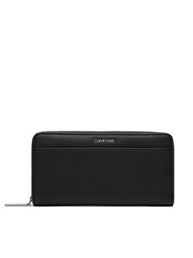 Calvin Klein Calvin Klein Didelė Moteriška Piniginė Ck Must Lg Z/A Wallet W/Slip K60K610949 Juoda