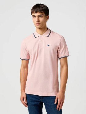Wrangler Wrangler T-Shirt POLO SHIRT Różowy Regular Fit