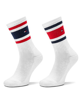 Tommy Hilfiger Tommy Hilfiger Dlouhé ponožky 701229942 Bílá