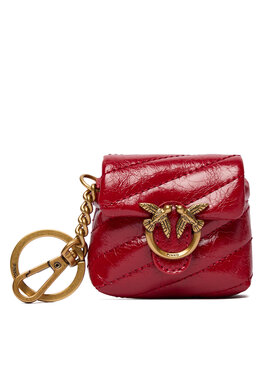 PINKO PINKO Breloc Airpods Love Puff Microfiber Shiny Calf AI 25-26 PCPL 105869 A370 Roșu