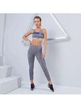 LaBellaMafia LaBellaMafia Komplet top i legginsy SET HEATHER Szary Regular Fit