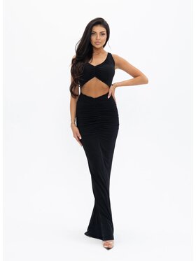 Love Saints Love Saints Sukienka dzianinowa L26LF-SU-K04 Czarny Slim Fit