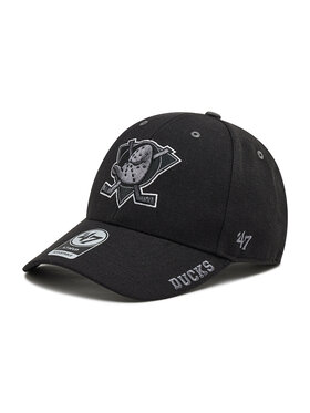 47 Brand 47 Brand Шапка с козирка NHL Anaheim Ducks H-DEFRO25WBV-BKD Черен
