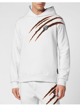 Plein Sport Plein Sport Mikina 507 Biela Regular Fit