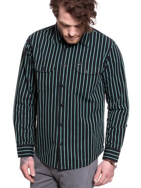 Lee Lee Koszula WORKER SHIRT Zielony Regular Fit