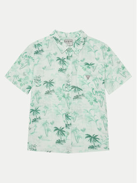 Guess Guess Košeľa L5GH03 WFBT0 Zelená Regular Fit