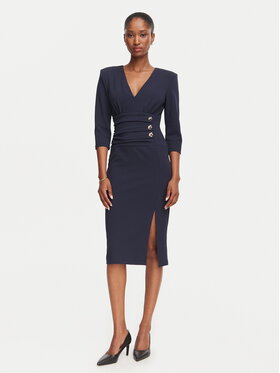 Rinascimento Rinascimento Coctailkleid CFC0020495002 Dunkelblau Slim Fit