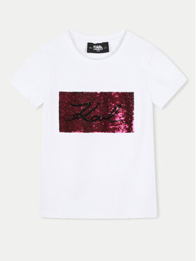 Karl Lagerfeld Kids Karl Lagerfeld Kids T-shirt Z30210 D Bianco Regular Fit