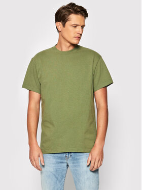 Deus Ex Machina Deus Ex Machina T-Shirt Plain Millitary DMW2011241 Grün Boxy Fit