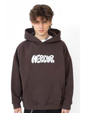 Mercur Mercur Bluza Mural Brązowy Comfort Fit